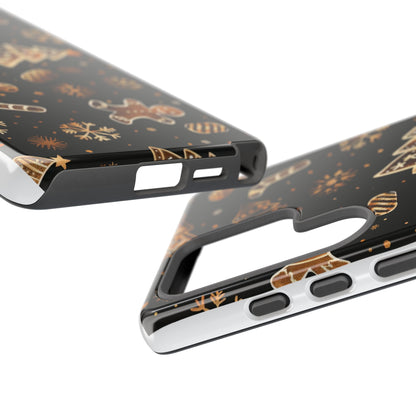Christmas Cookie Phone Case,Black And Gold ,Case Holidays Case