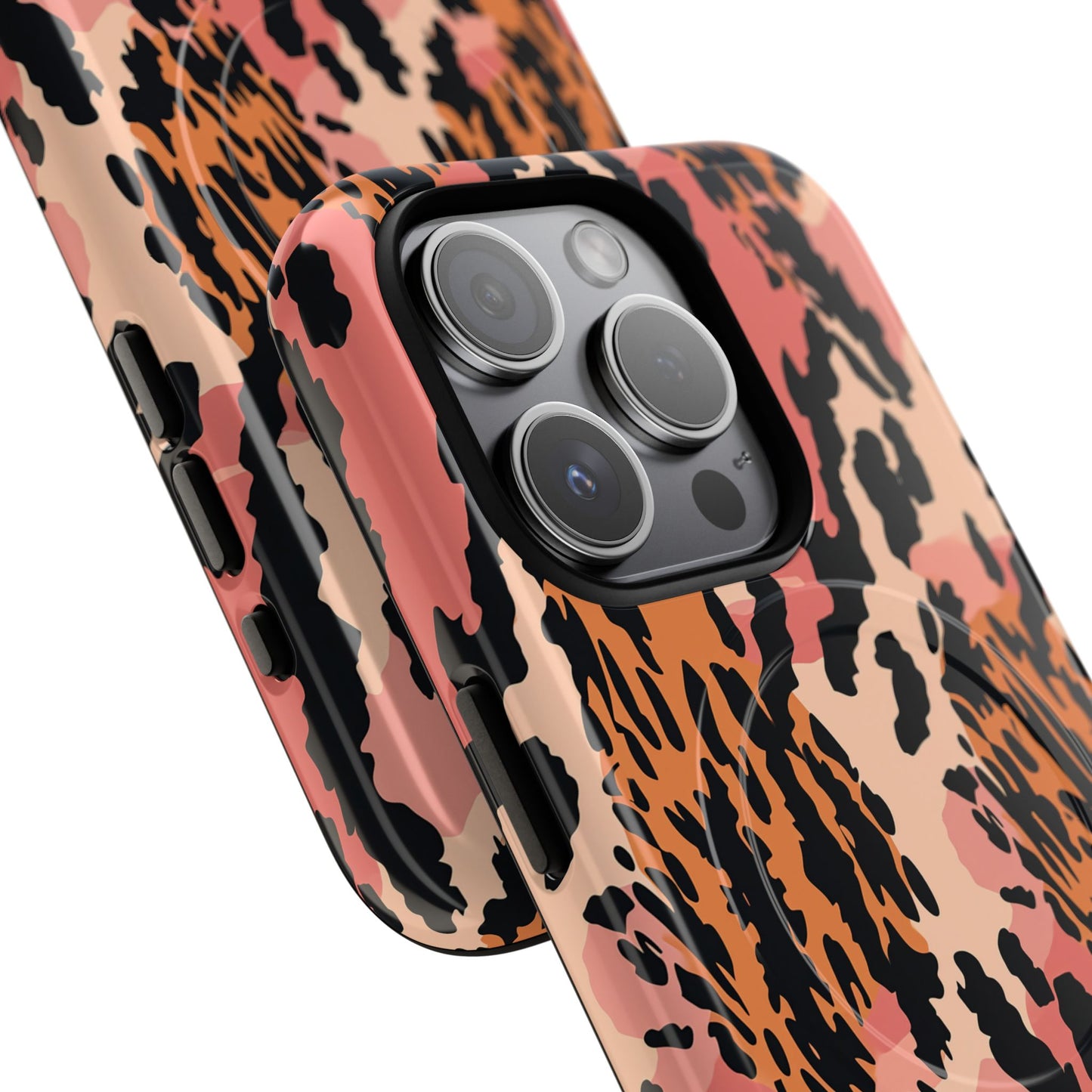 Leopard Print Tough Magnetic Phone Case — Slim Protective iPhone Cover