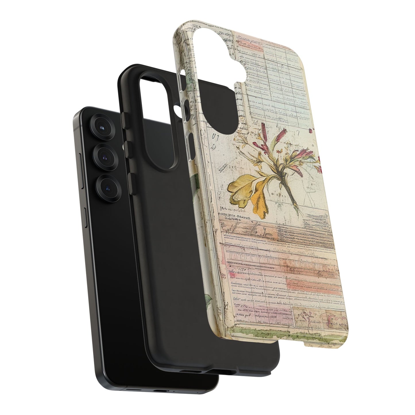 Vintage Botanical Tough Case — Floral Collage Phone Cover