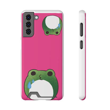 Phone Case With Card Holder frog for animal lovers