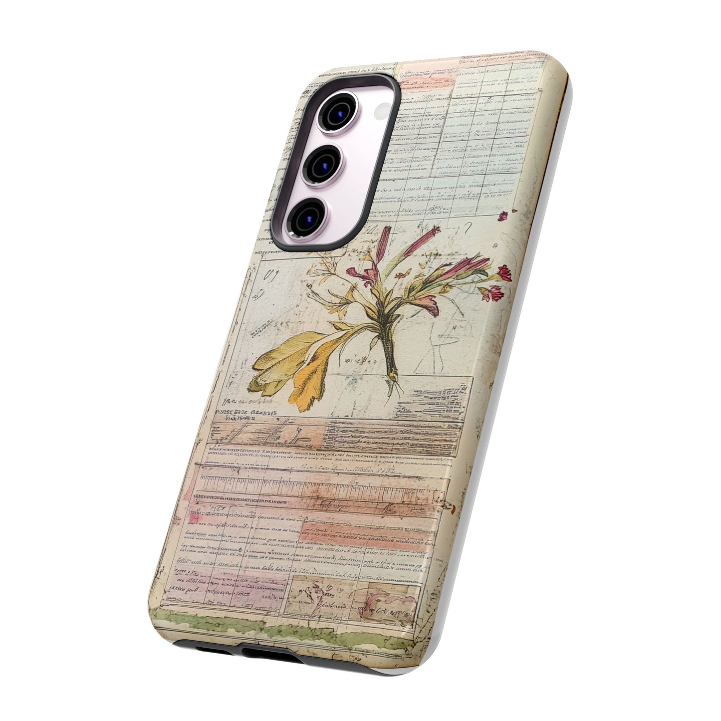 Vintage Botanical Tough Case — Floral Collage Phone Cover