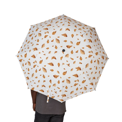 Autumn  Umbrella, Foldable Umbrella, Cute Rain Gear, Gift for Her, Waterproof Umbrella with Bow Design