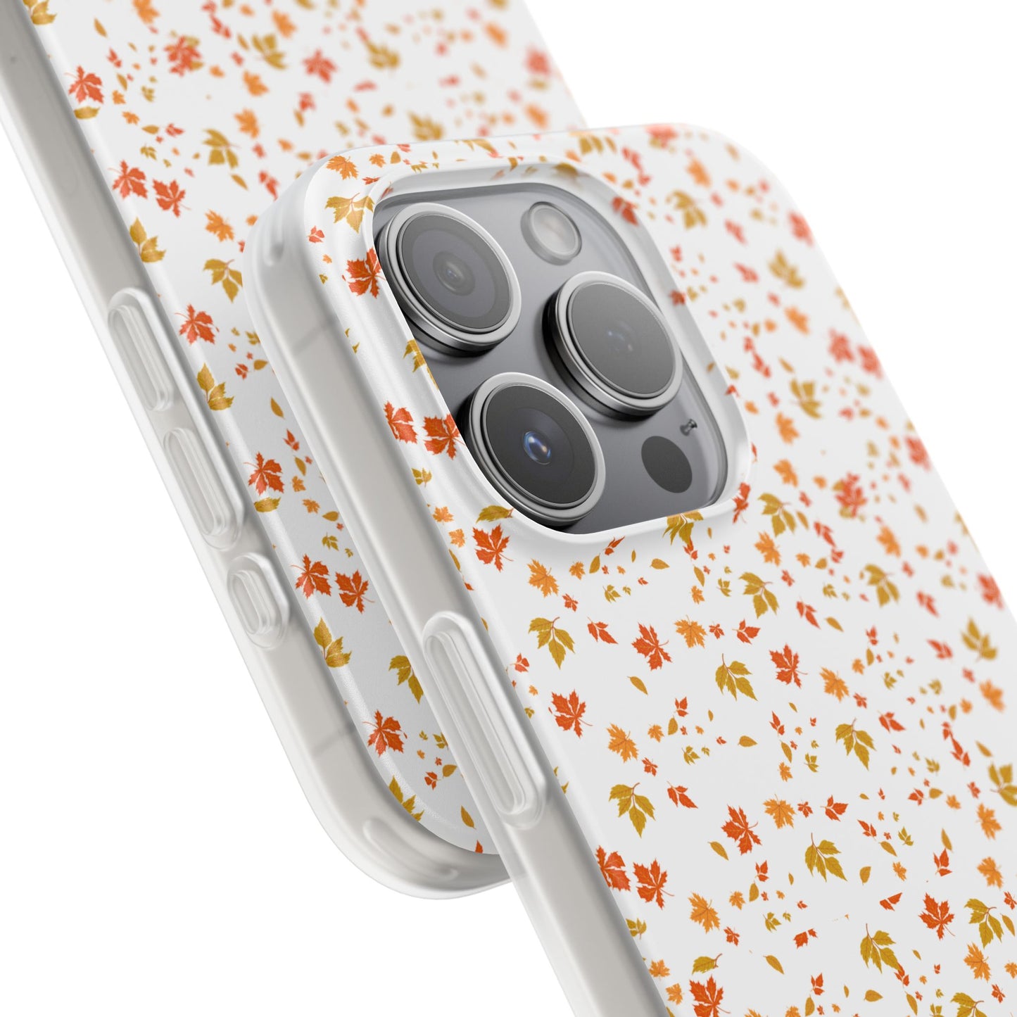 Floral Phone Case | Cute Flexi Case, Customizable Mobile Cover, Holiday Gift for Her, Stylish Tech Accessory, Flower Pattern,Autumn