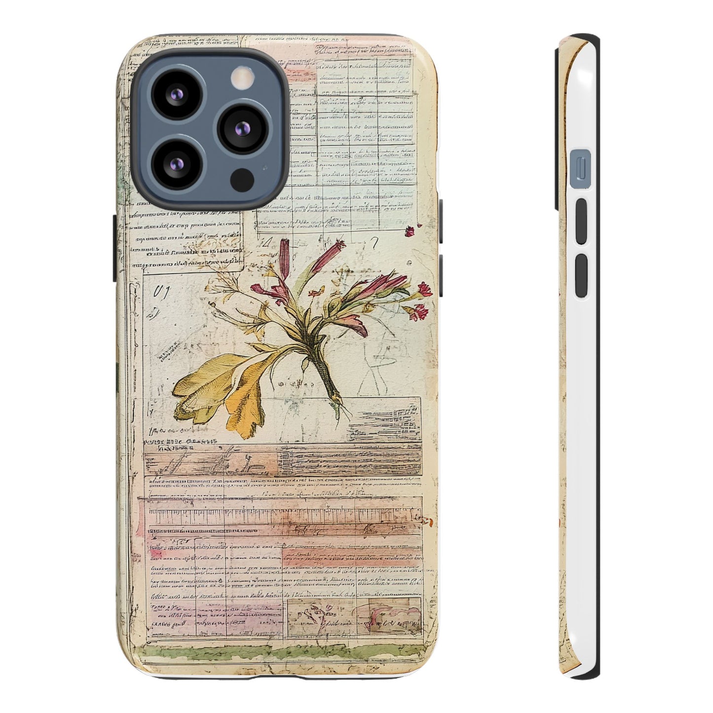 Vintage Botanical Tough Case — Floral Collage Phone Cover