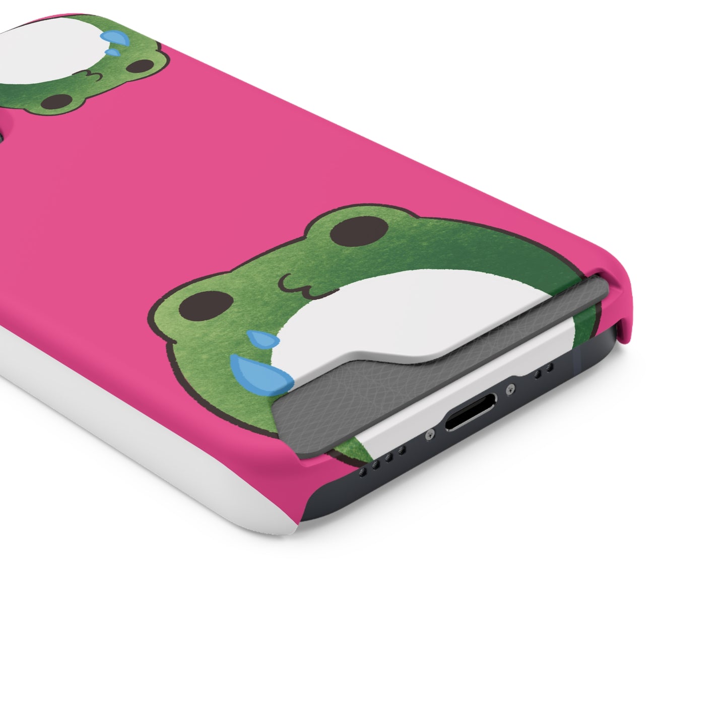 Phone Case With Card Holder frog for animal lovers