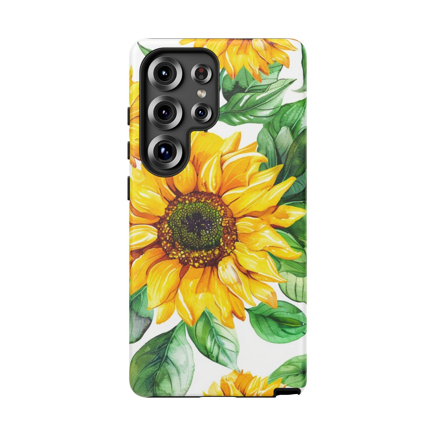 Sunflower Tough Phone Case — Bright Floral Protective Cover
