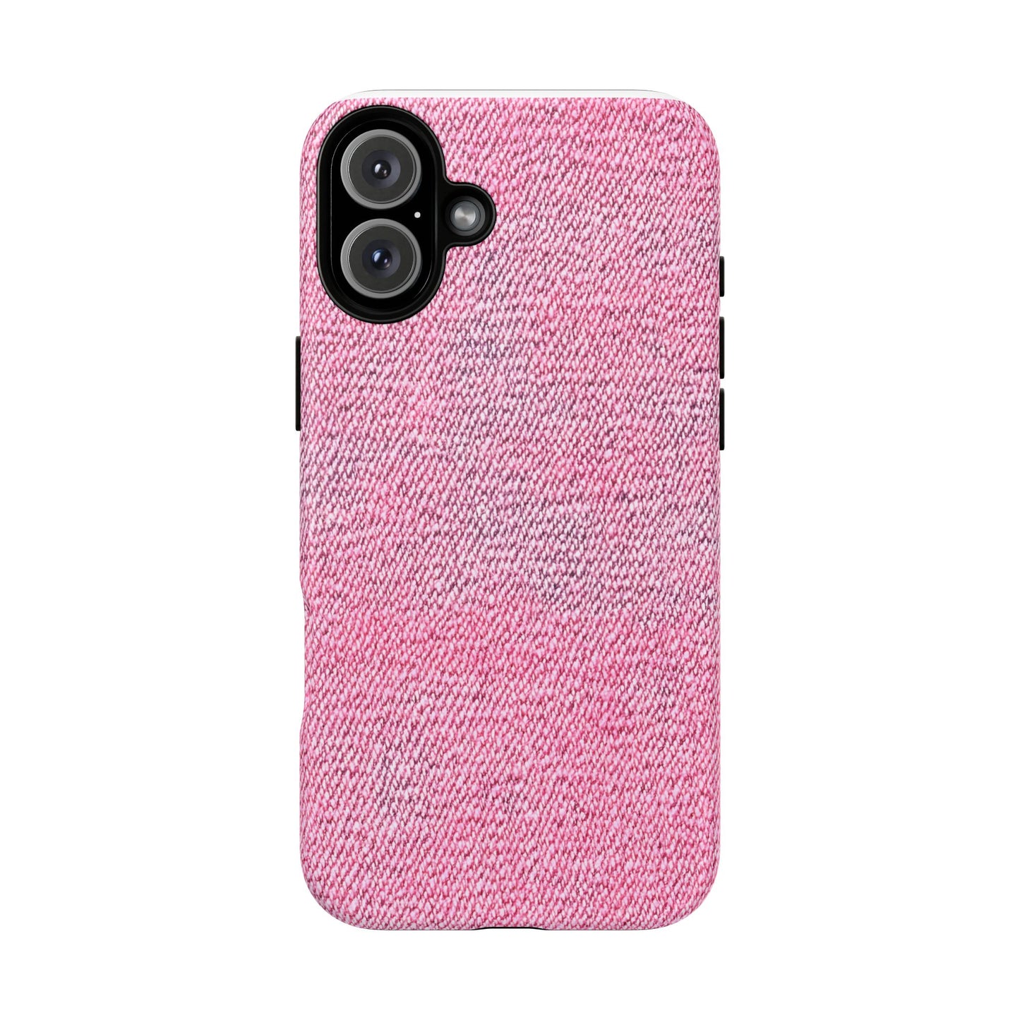 Pink Textured Tough Magnetic Phone Case — Durable Magnetic Snap-On iPhone Cover