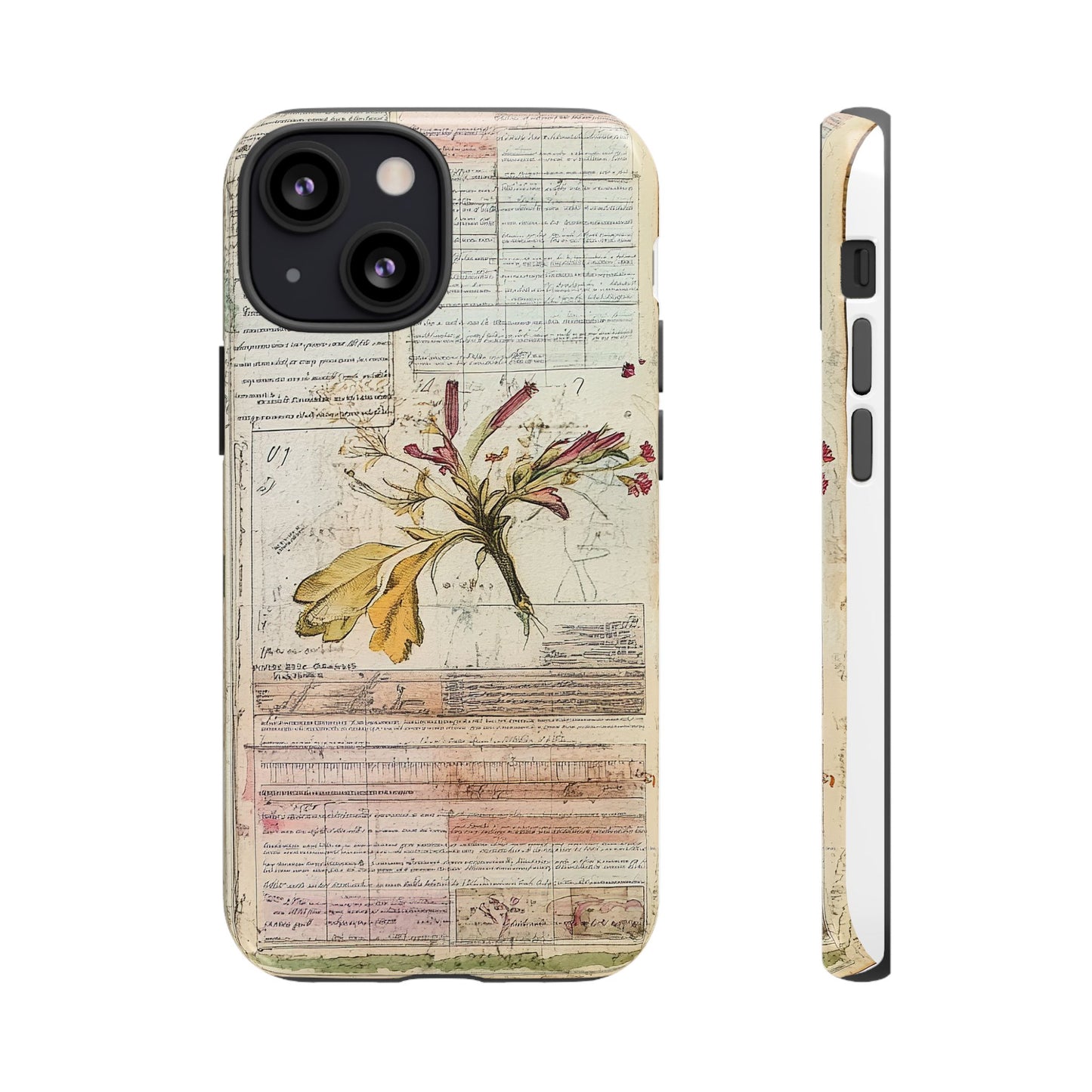 Vintage Botanical Tough Case — Floral Collage Phone Cover