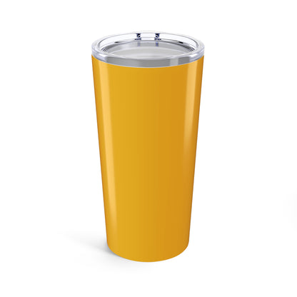 20oz Floral Tumbler – Mustard Yellow Bouquet Insulated Travel Cup