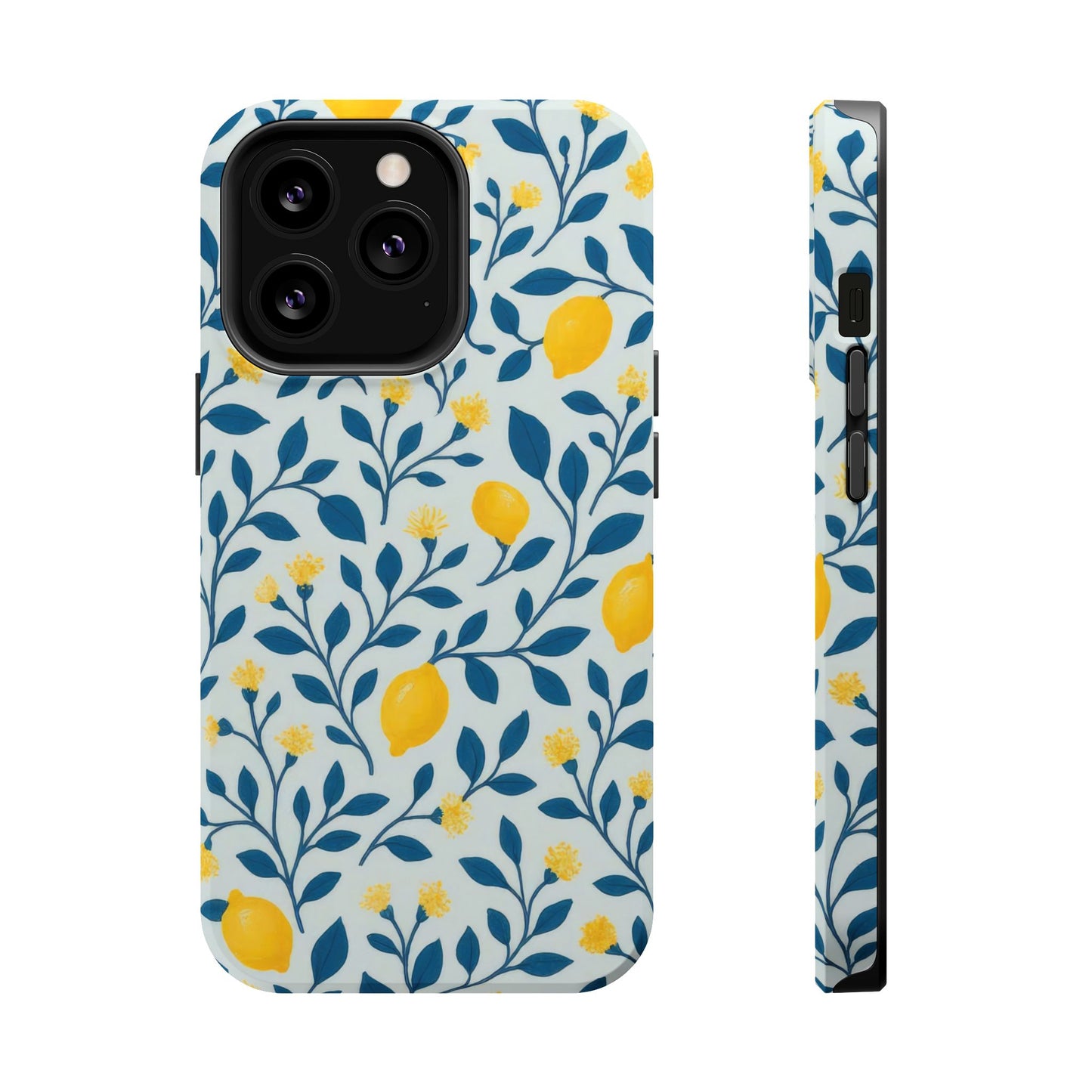 Phone Case — Lemon Branch Magnetic Impact-Resistant Case IPhone Case For Girl,Summer Vibes.