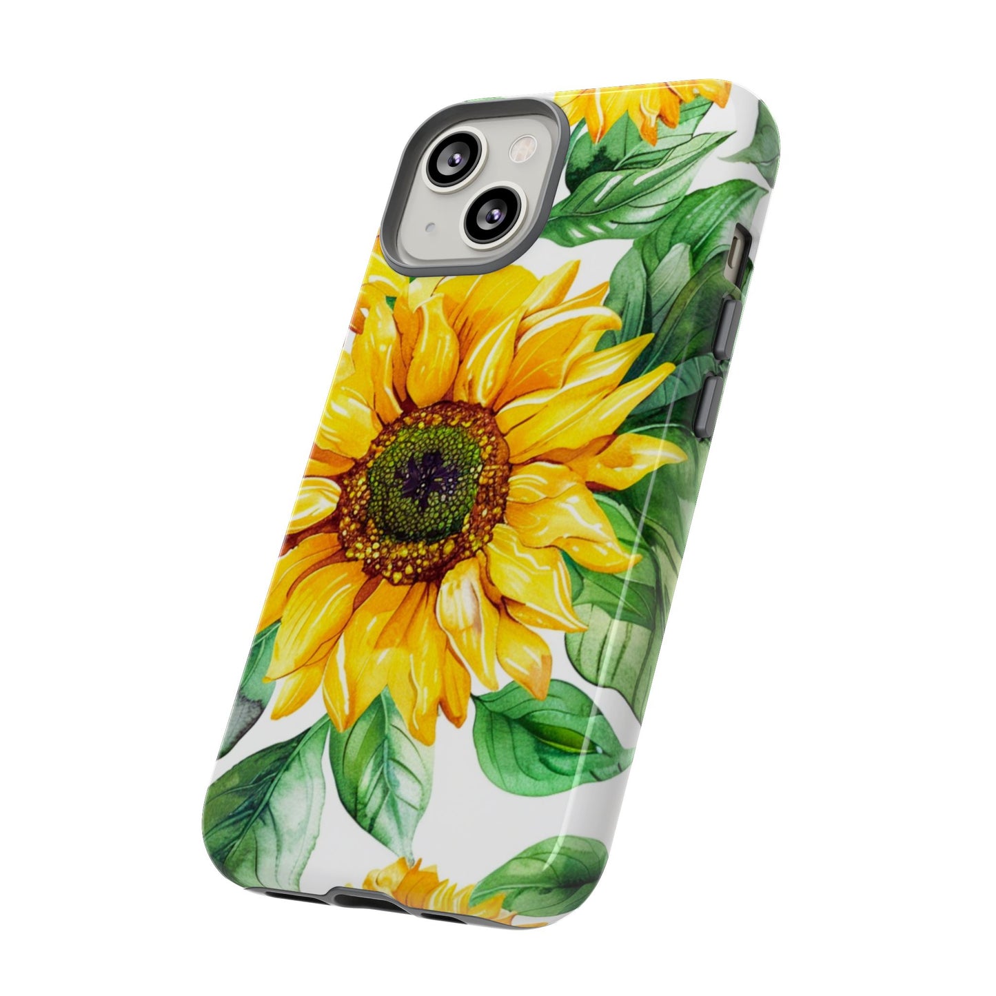 Sunflower Tough Phone Case — Bright Floral Protective Cover