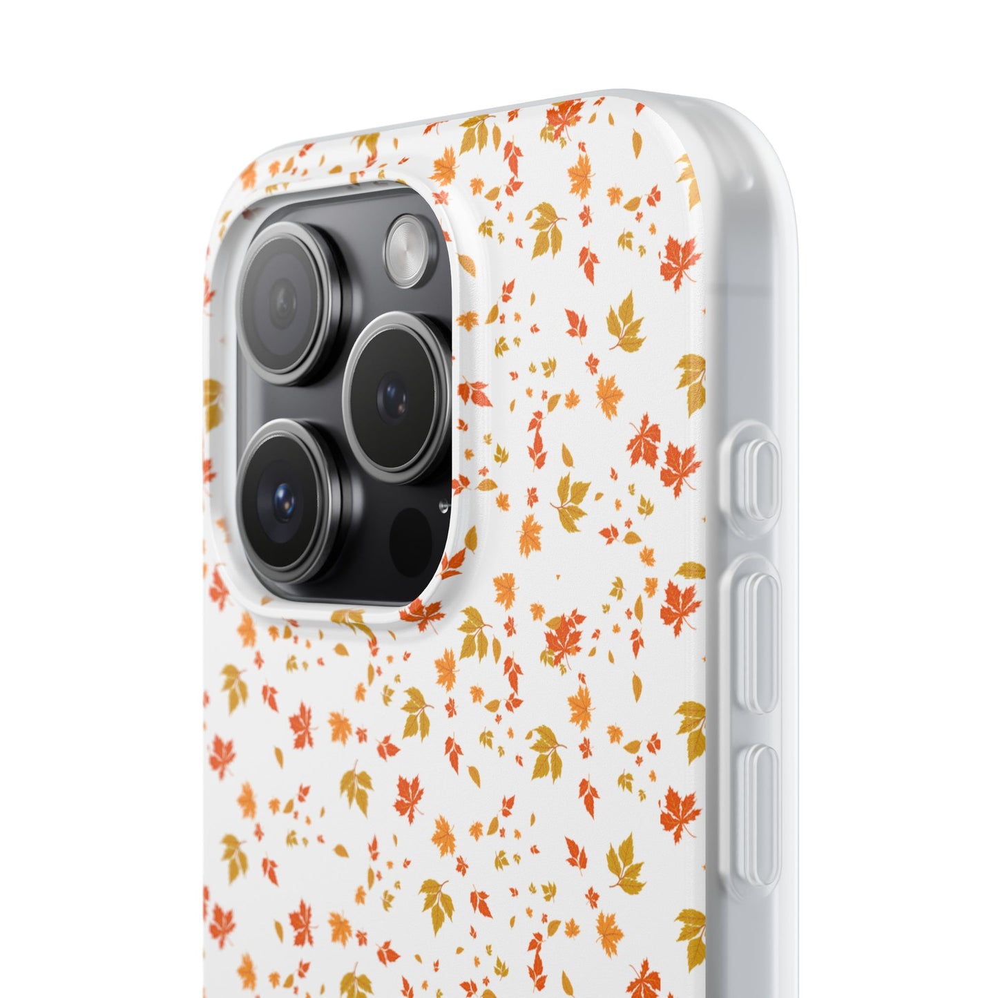 Floral Phone Case | Cute Flexi Case, Customizable Mobile Cover, Holiday Gift for Her, Stylish Tech Accessory, Flower Pattern,Autumn