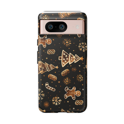 Christmas Cookie Phone Case,Black And Gold ,Case Holidays Case