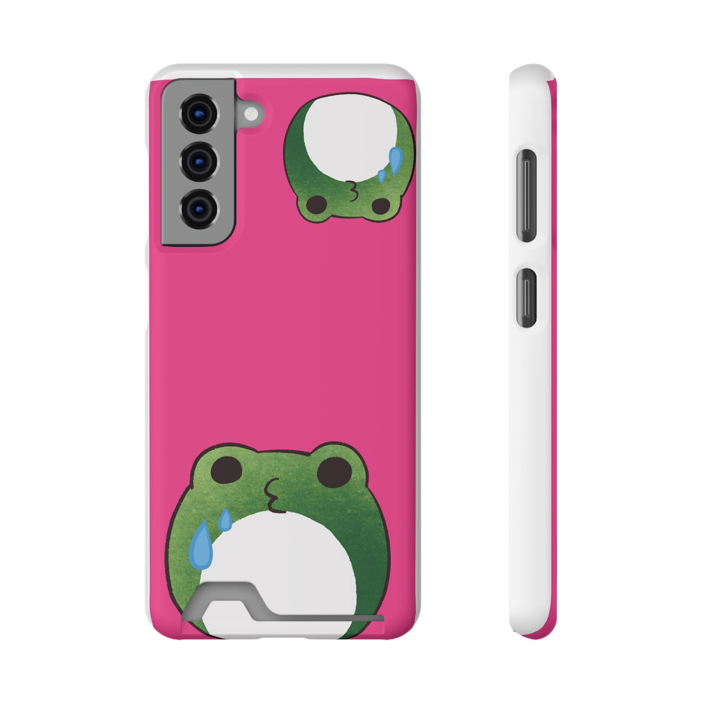 Phone Case With Card Holder frog for animal lovers