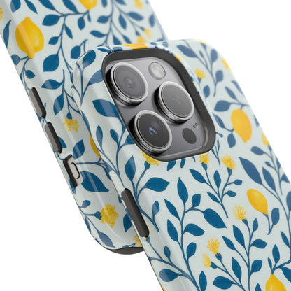 Phone Case — Lemon Branch Magnetic Impact-Resistant Case IPhone Case For Girl,Summer Vibes.