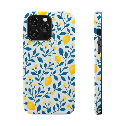 Phone Case — Lemon Branch Magnetic Impact-Resistant Case IPhone Case For Girl,Summer Vibes.