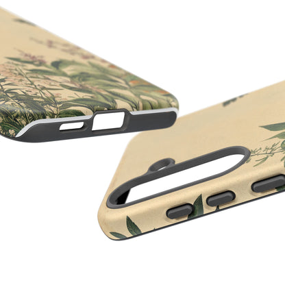 Floral Vintage Tough Case – Botanical Protective Phone Cover,Plants Lovers