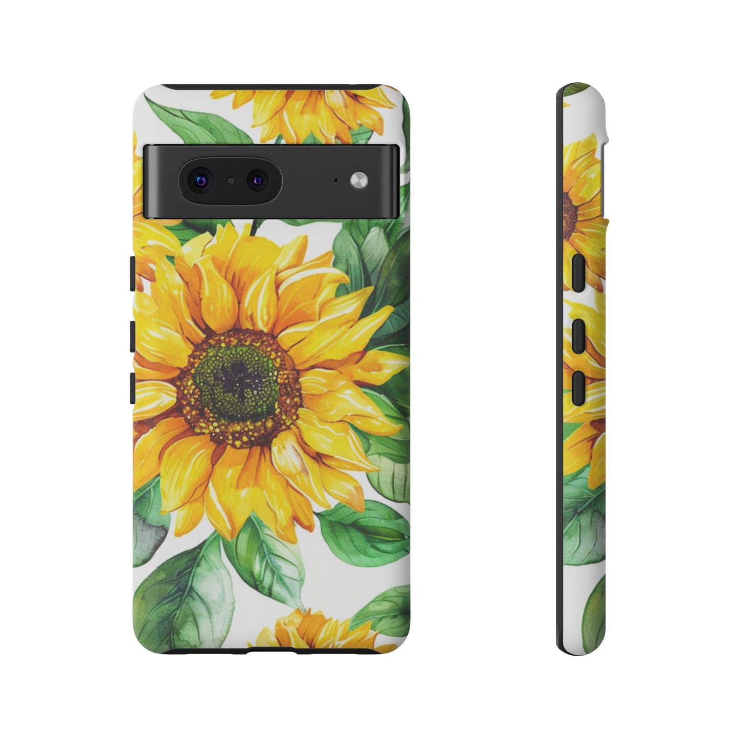 Sunflower Tough Phone Case — Bright Floral Protective Cover