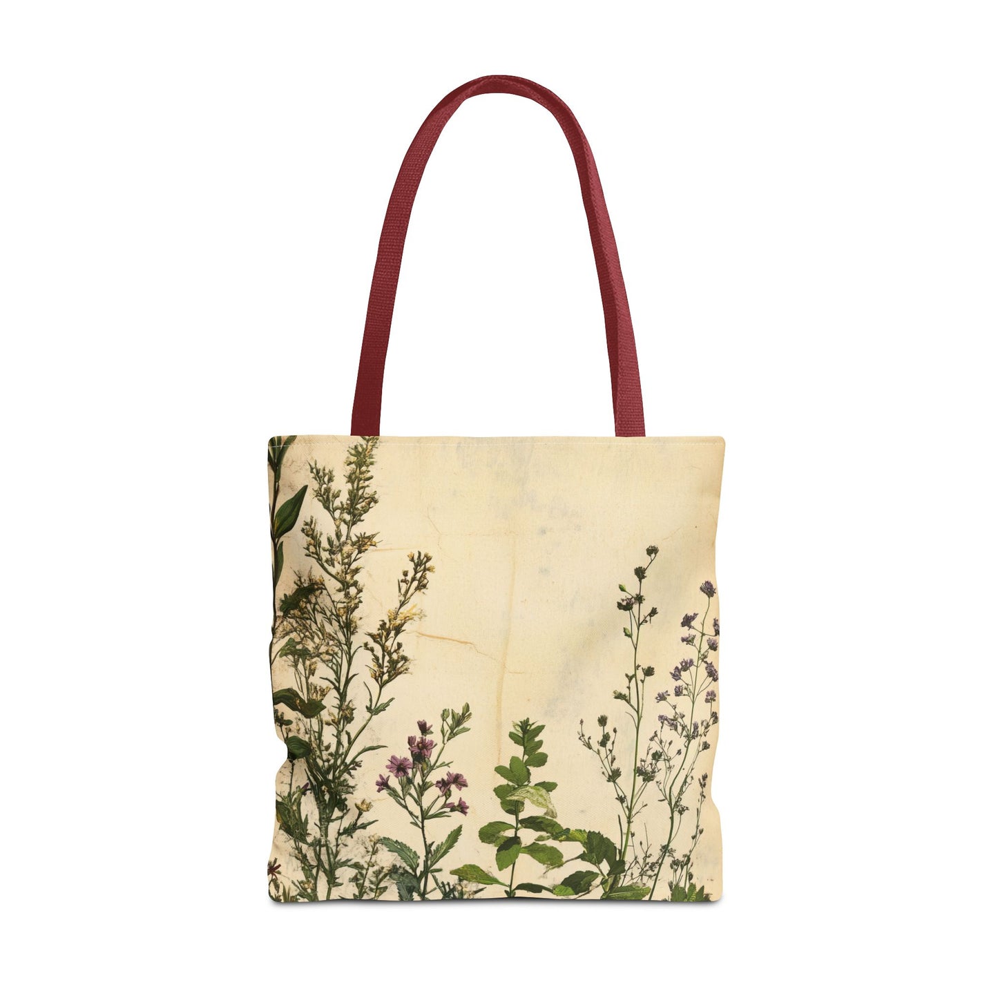 Vintage Floral Tote Bag — Botanical Garden Print AOP