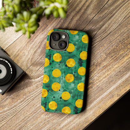 Tough Cases With a Green Color And Yellow ,A Perfect Gift For A Girl