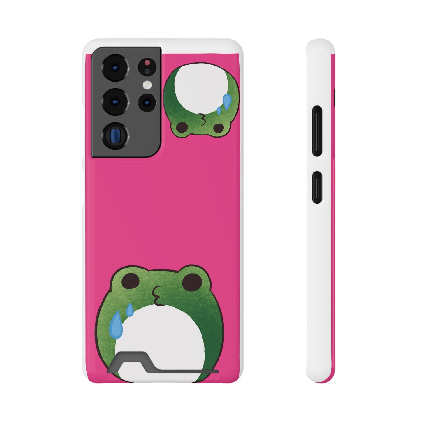 Phone Case With Card Holder frog for animal lovers
