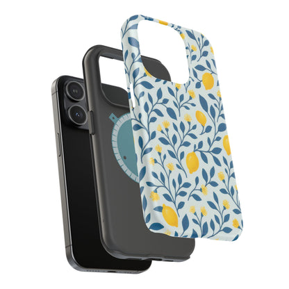 Phone Case — Lemon Branch Magnetic Impact-Resistant Case IPhone Case For Girl,Summer Vibes.