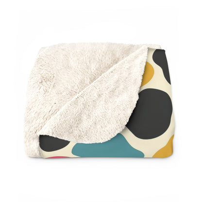 Sherpa Fleece Blanket with Multicolors
