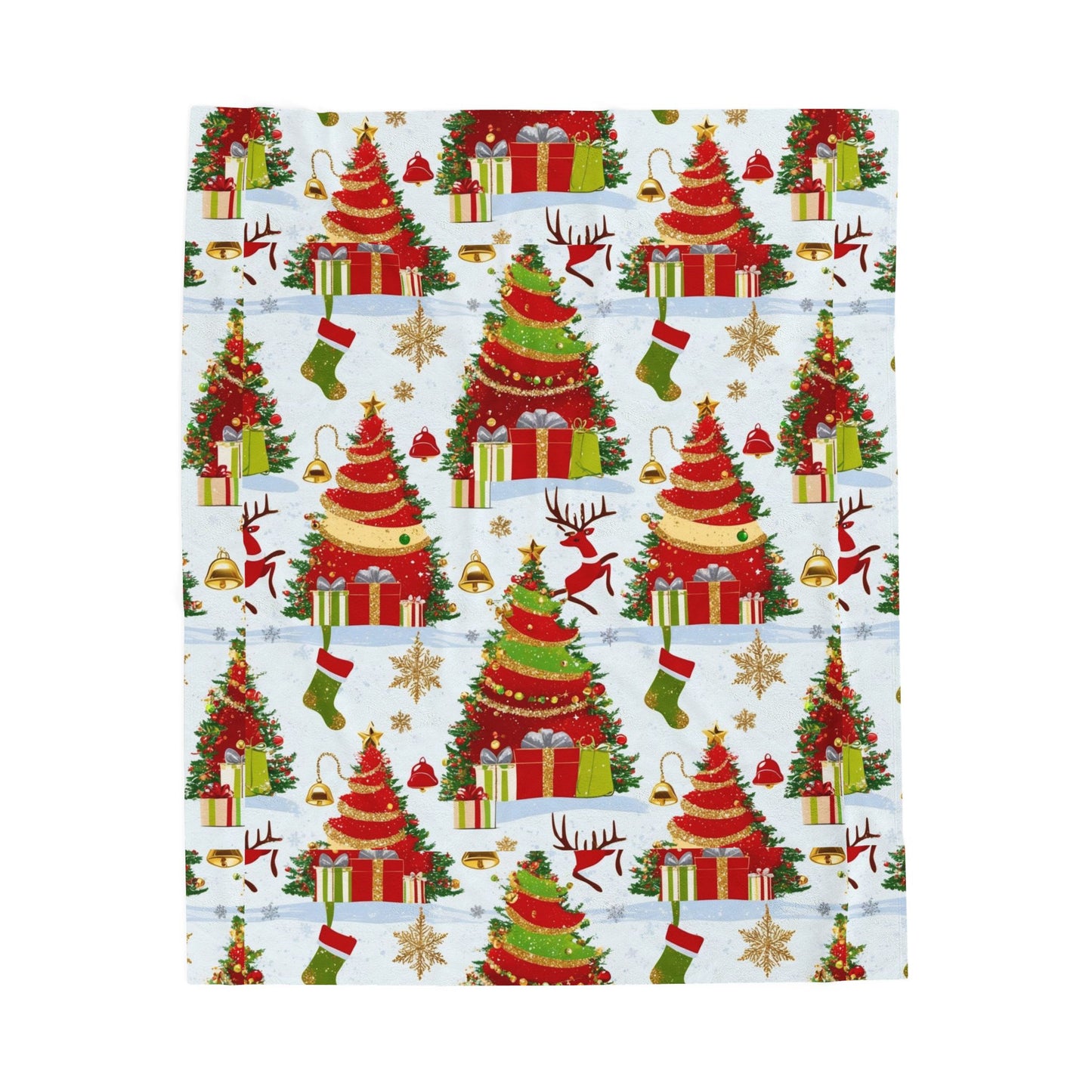 Cozy Christmas Plush Blanket | Soft Holiday Throw, Winter Decor, Seasonal Comfort, Perfect Gift, Winter Wonderland