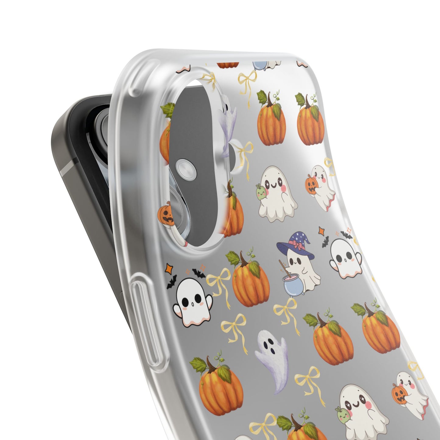 Cute Halloween Flexi Cases | Ghosts & Pumpkins Phone Cover, Spooky Gifts, Fall Decor, Horror Lovers, October Celebration