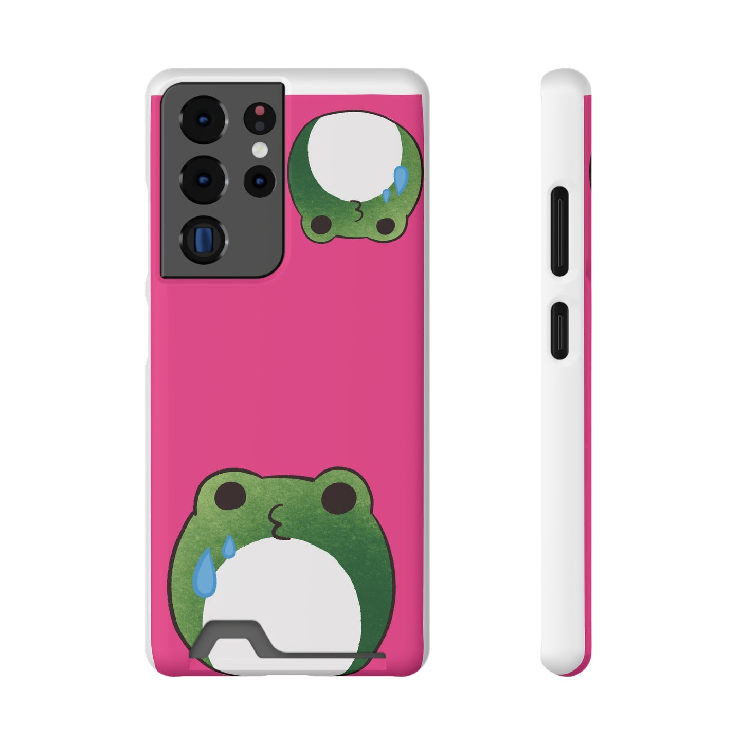 Phone Case With Card Holder frog for animal lovers
