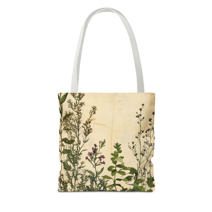 Vintage Floral Tote Bag — Botanical Garden Print AOP