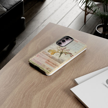 Vintage Botanical Tough Case — Floral Collage Phone Cover