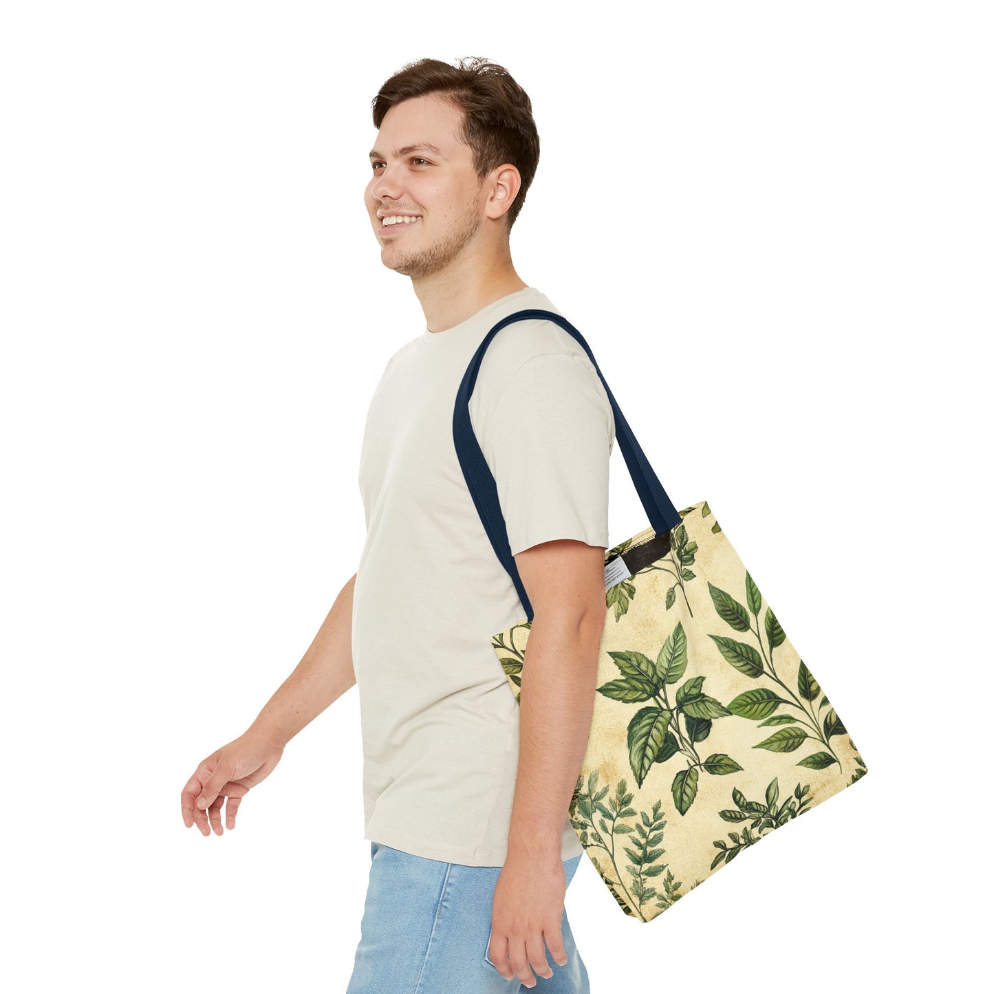 Vintage Floral Tote Bag — Botanical Garden Print AOP