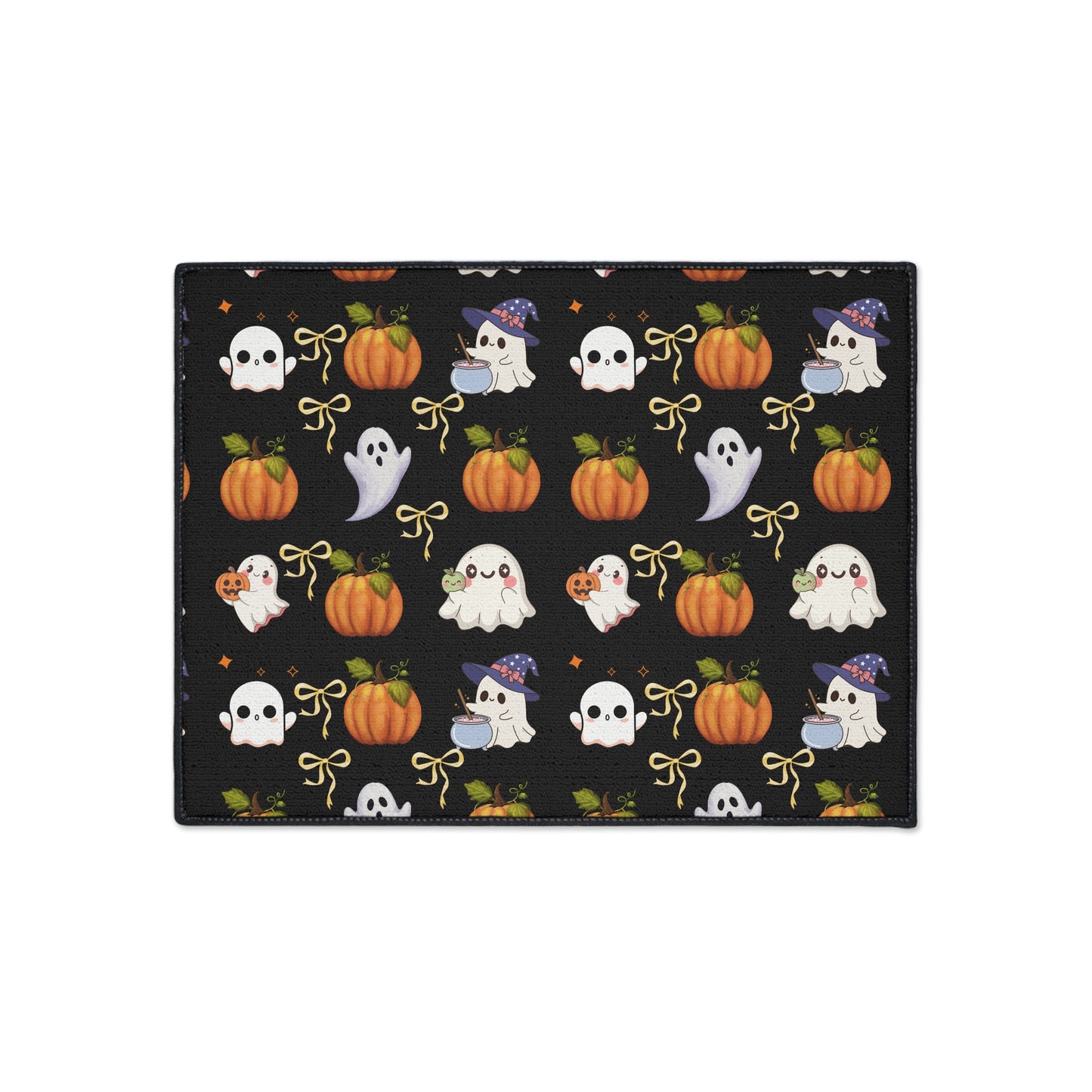 Halloween-Themed Heavy Duty Floor Mat, Spooky Ghosts and Pumpkins, Halloween Decor, Fall Home Accent, Kitchen Rug, Housewarming Gift