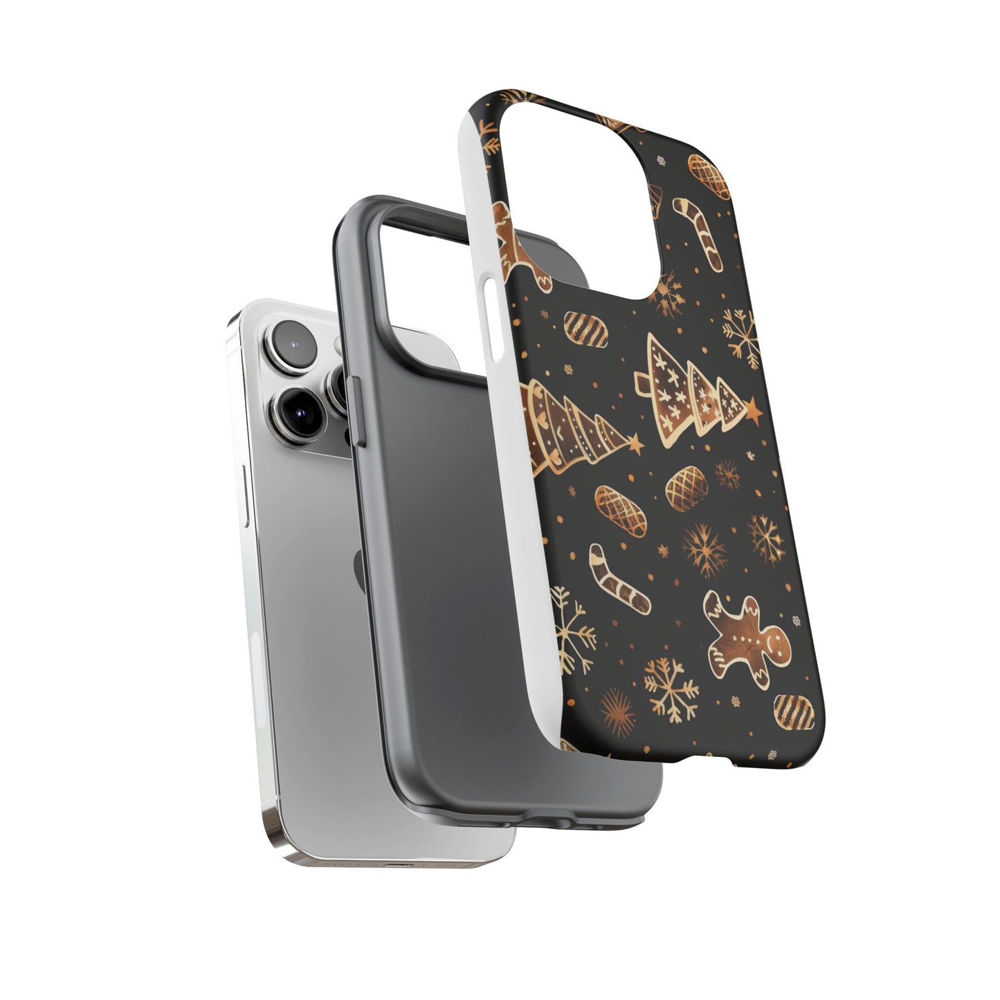 Christmas Cookie Phone Case,Black And Gold ,Case Holidays Case