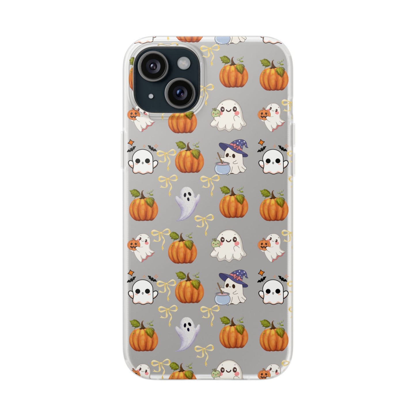Cute Halloween Flexi Cases | Ghosts & Pumpkins Phone Cover, Spooky Gifts, Fall Decor, Horror Lovers, October Celebration
