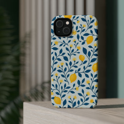 Phone Case — Lemon Branch Magnetic Impact-Resistant Case IPhone Case For Girl,Summer Vibes.