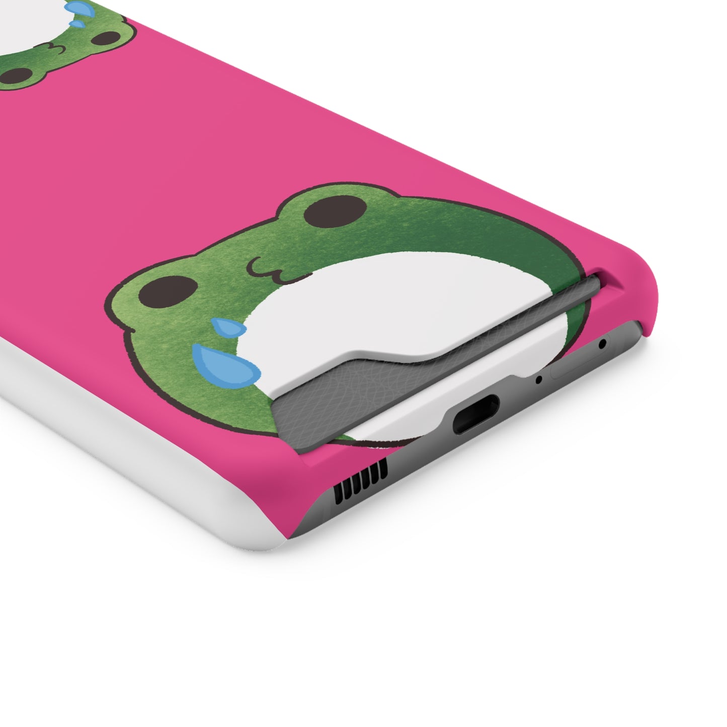 Phone Case With Card Holder frog for animal lovers