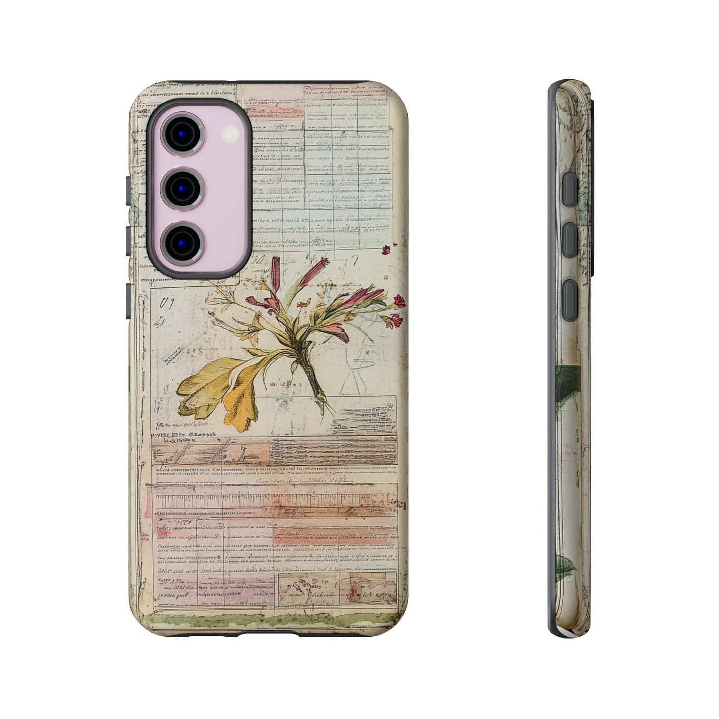 Vintage Botanical Tough Case — Floral Collage Phone Cover