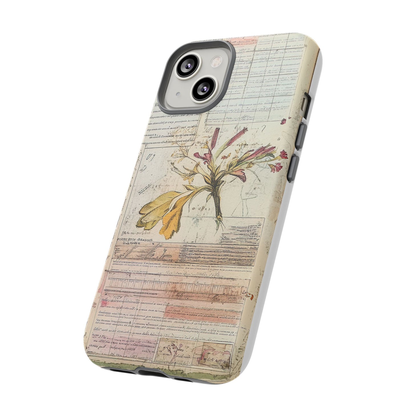 Vintage Botanical Tough Case — Floral Collage Phone Cover