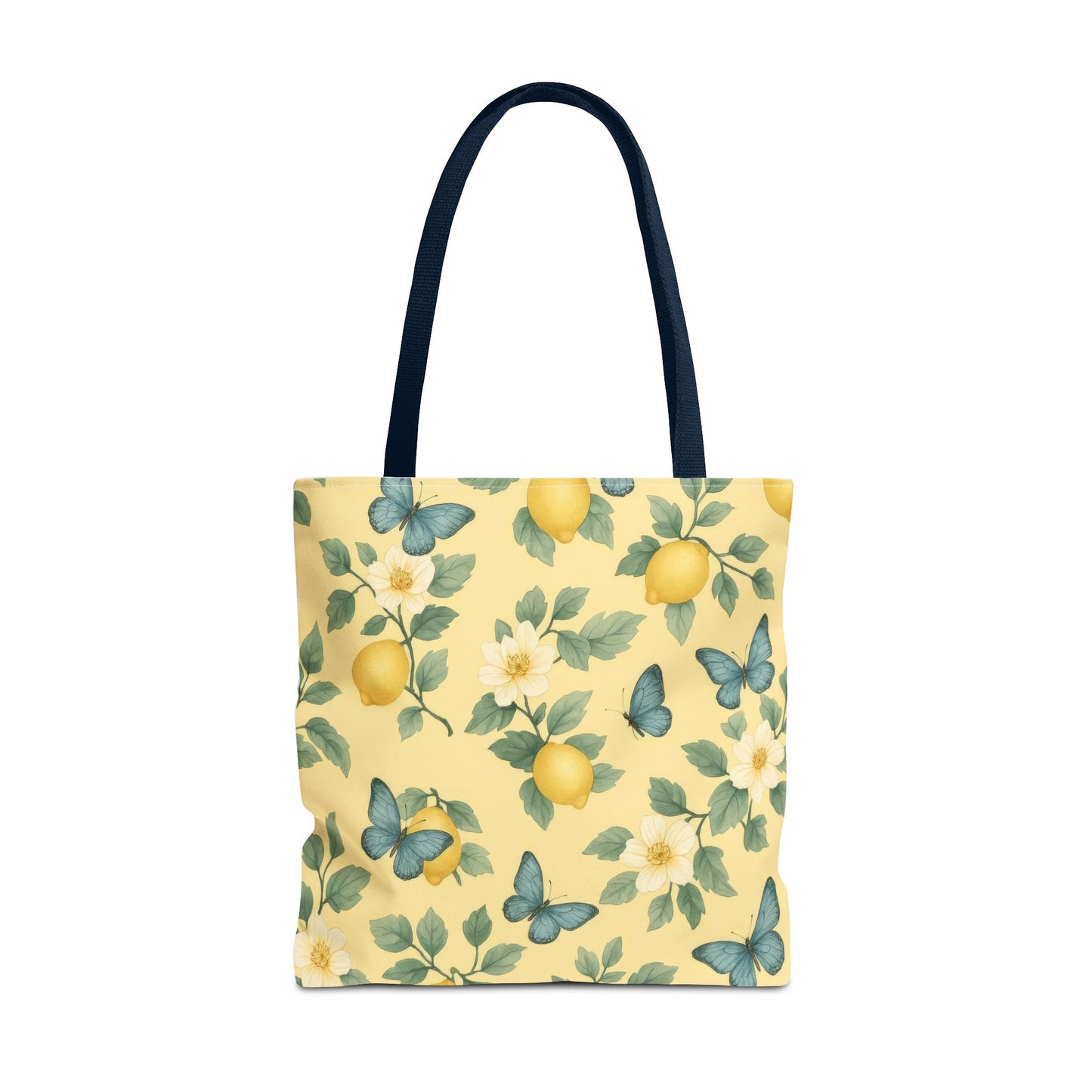 Sunny Lemon Blossom Tote Bag, Summer Vibes, Eco-Friendly Shopping Bag, Floral Market Tote, Perfect Gift for her/him