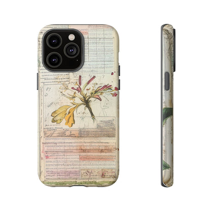 Vintage Botanical Tough Case — Floral Collage Phone Cover