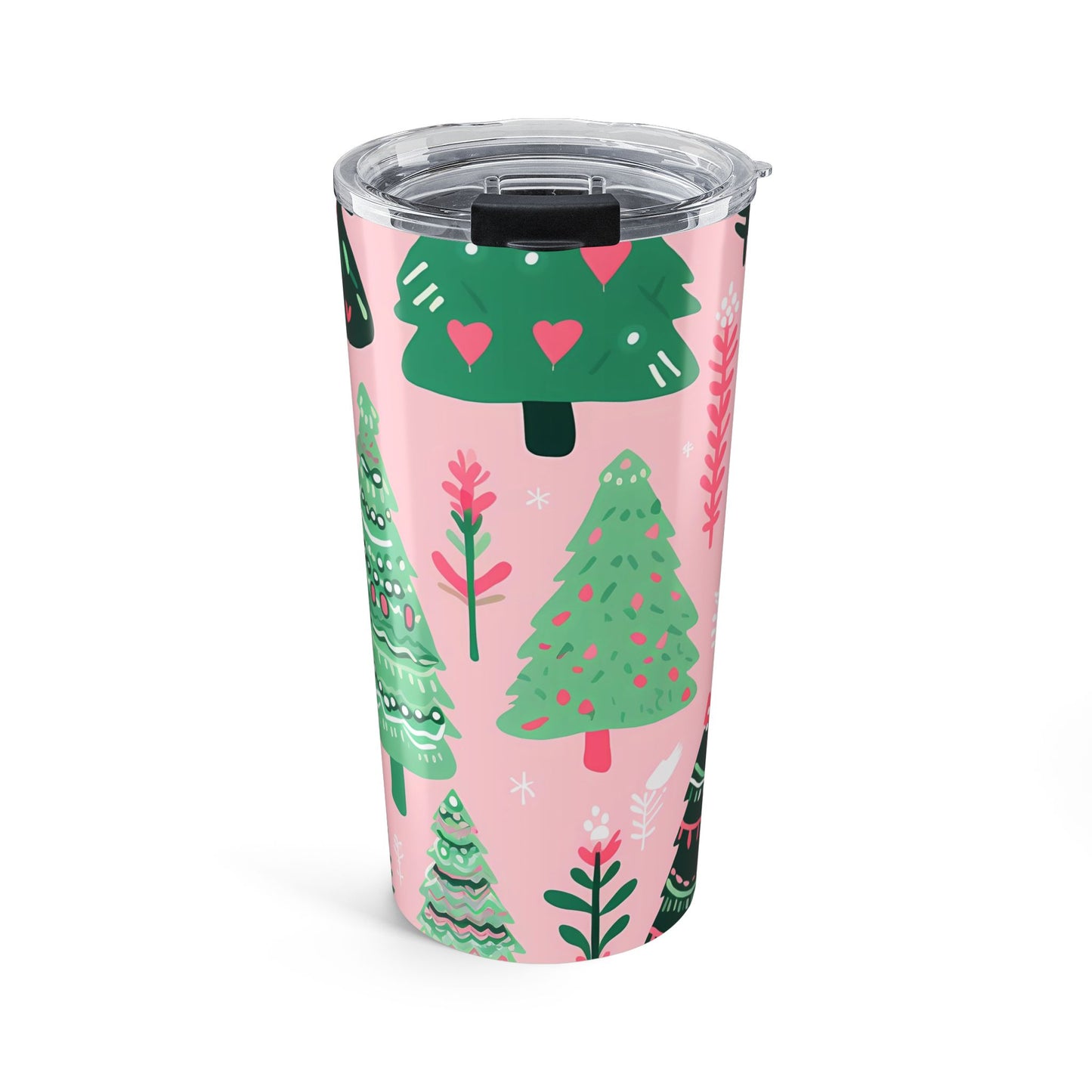 Festive Christmas Tree Tumbler 20oz - Holiday Drinkware, a perfect gift for girl  ,December.