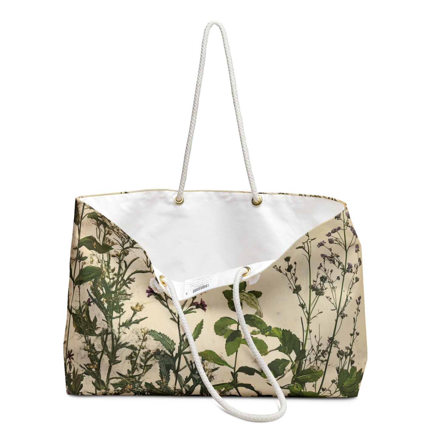 Botanical Weekender Bag — Vintage Floral Travel Tote