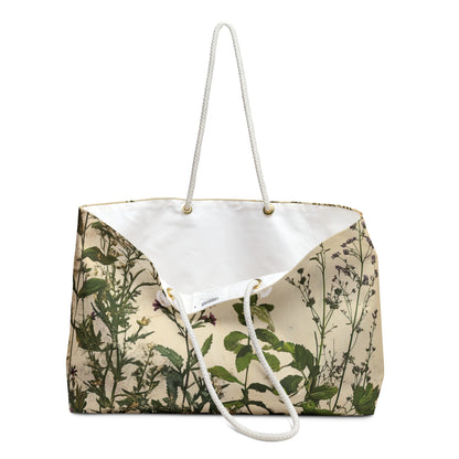Botanical Weekender Bag — Vintage Floral Travel Tote