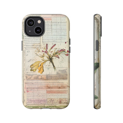 Vintage Botanical Tough Case — Floral Collage Phone Cover