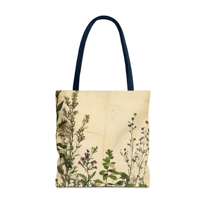 Vintage Floral Tote Bag — Botanical Garden Print AOP