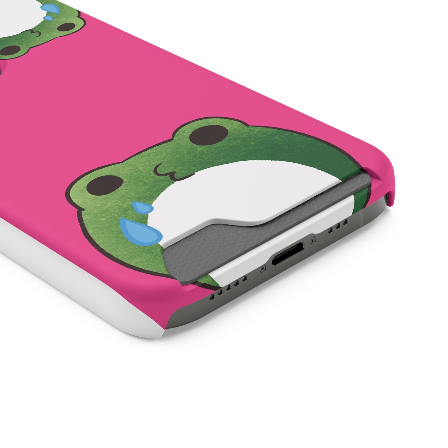 Phone Case With Card Holder frog for animal lovers