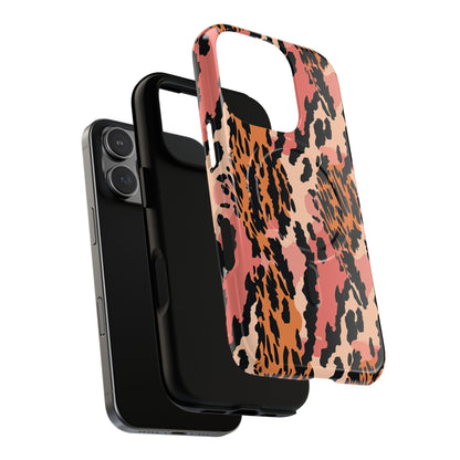 Leopard Print Tough Magnetic Phone Case — Slim Protective iPhone Cover