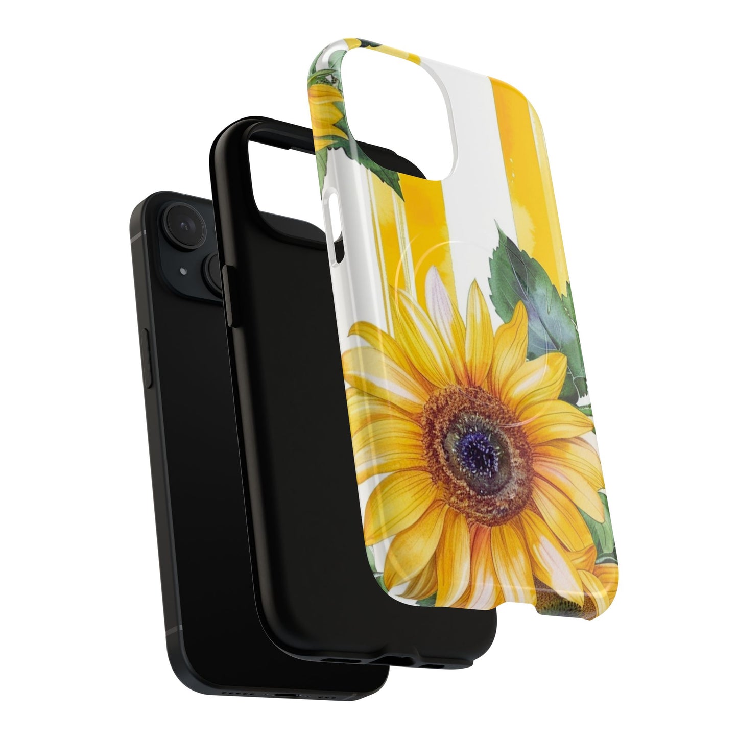Sunflower Tough Magnetic Phone Case — Bright Floral Protective Cover